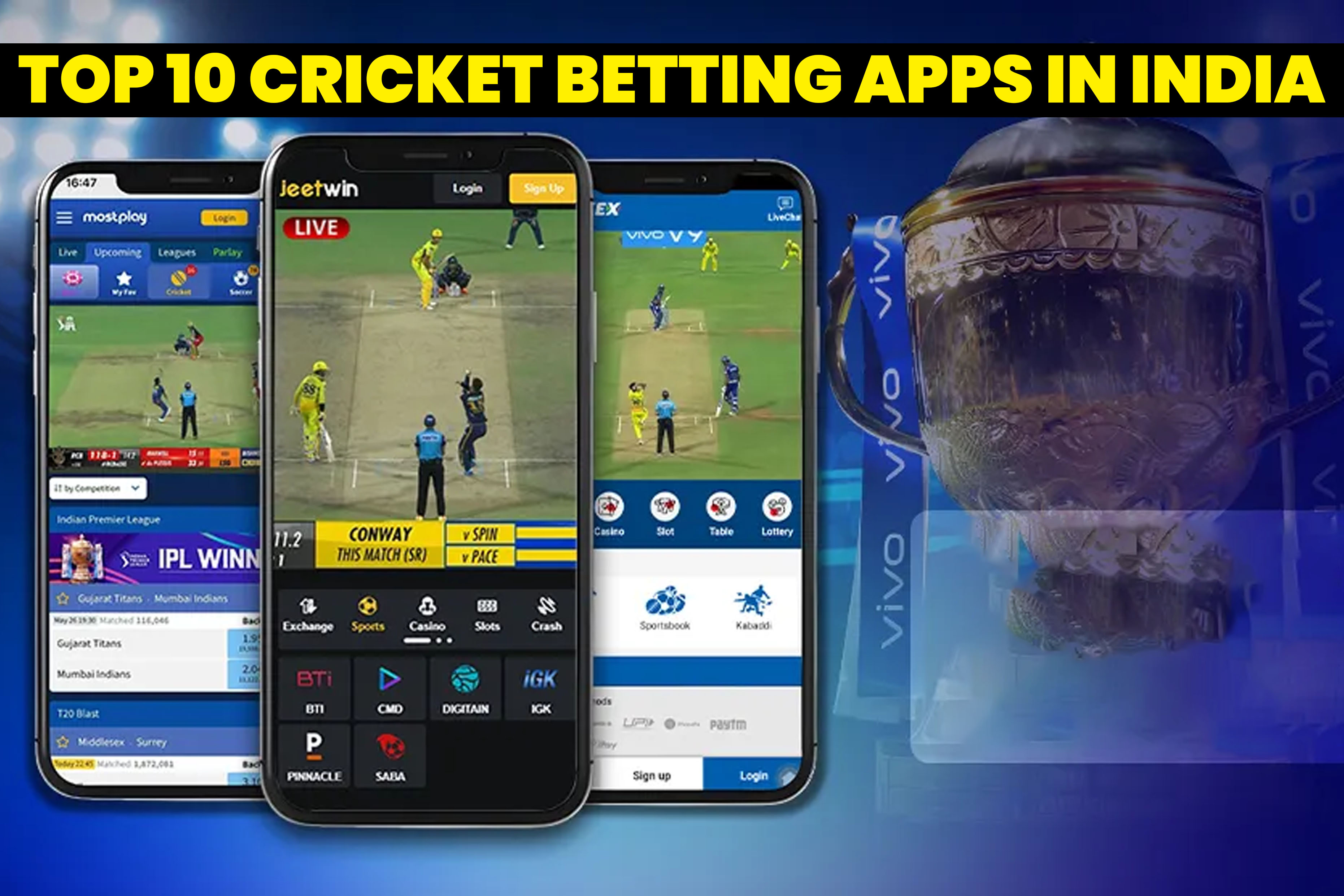 Top 10 cricket betting apps in India?