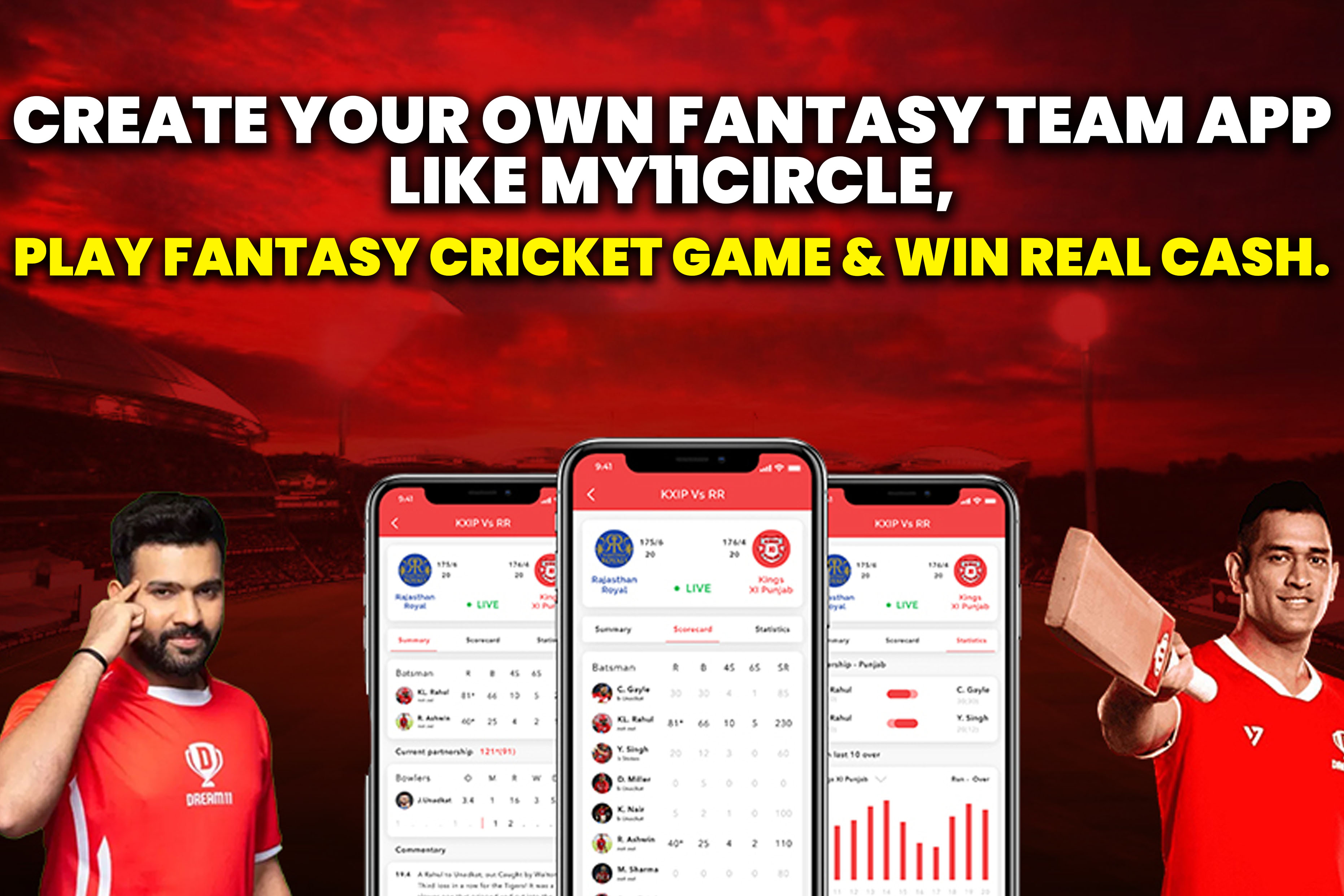 Create Your Own Fantasy Team App Like My11Circle.