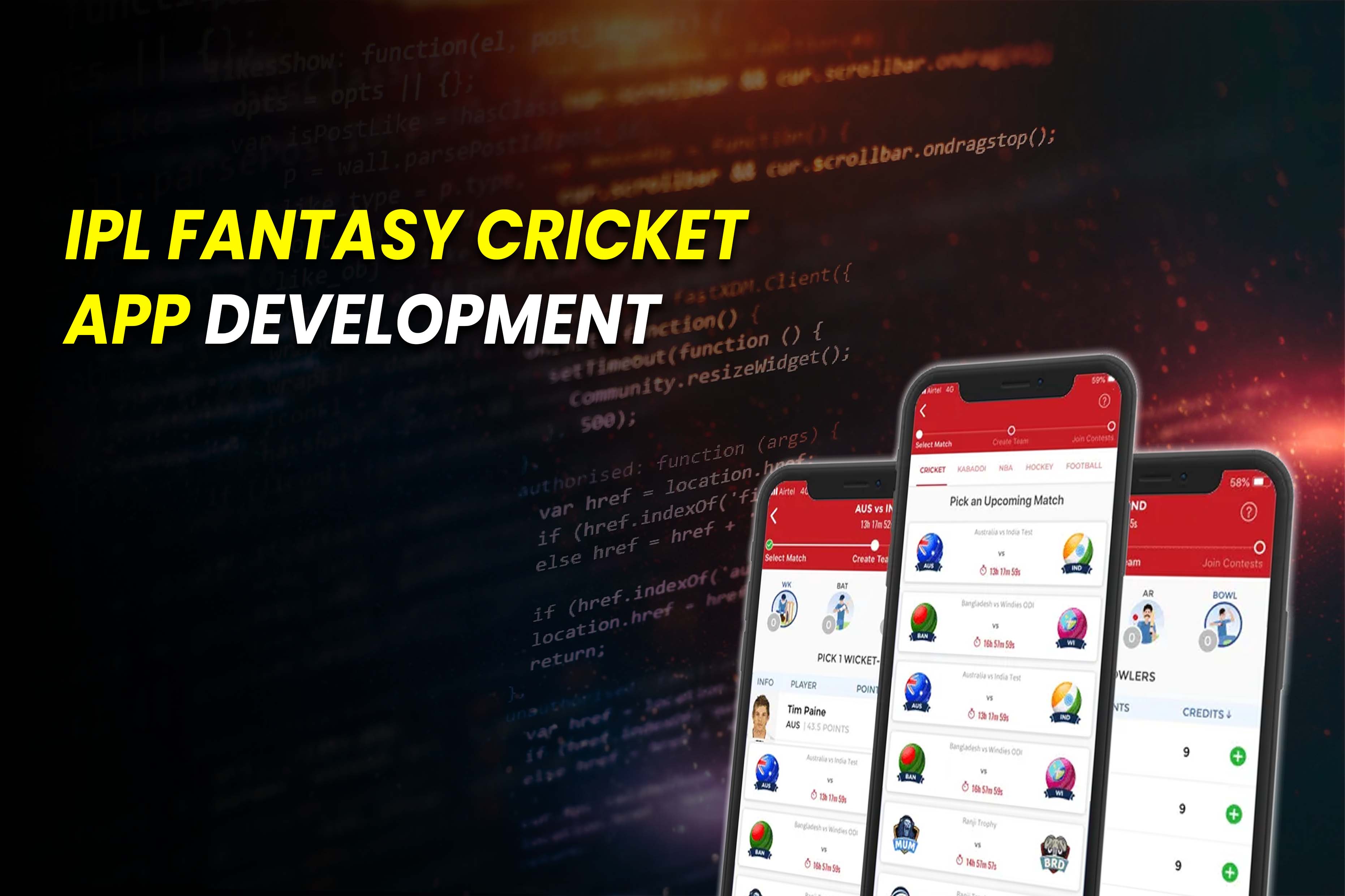 IPL Fantasy Cricket App Development.